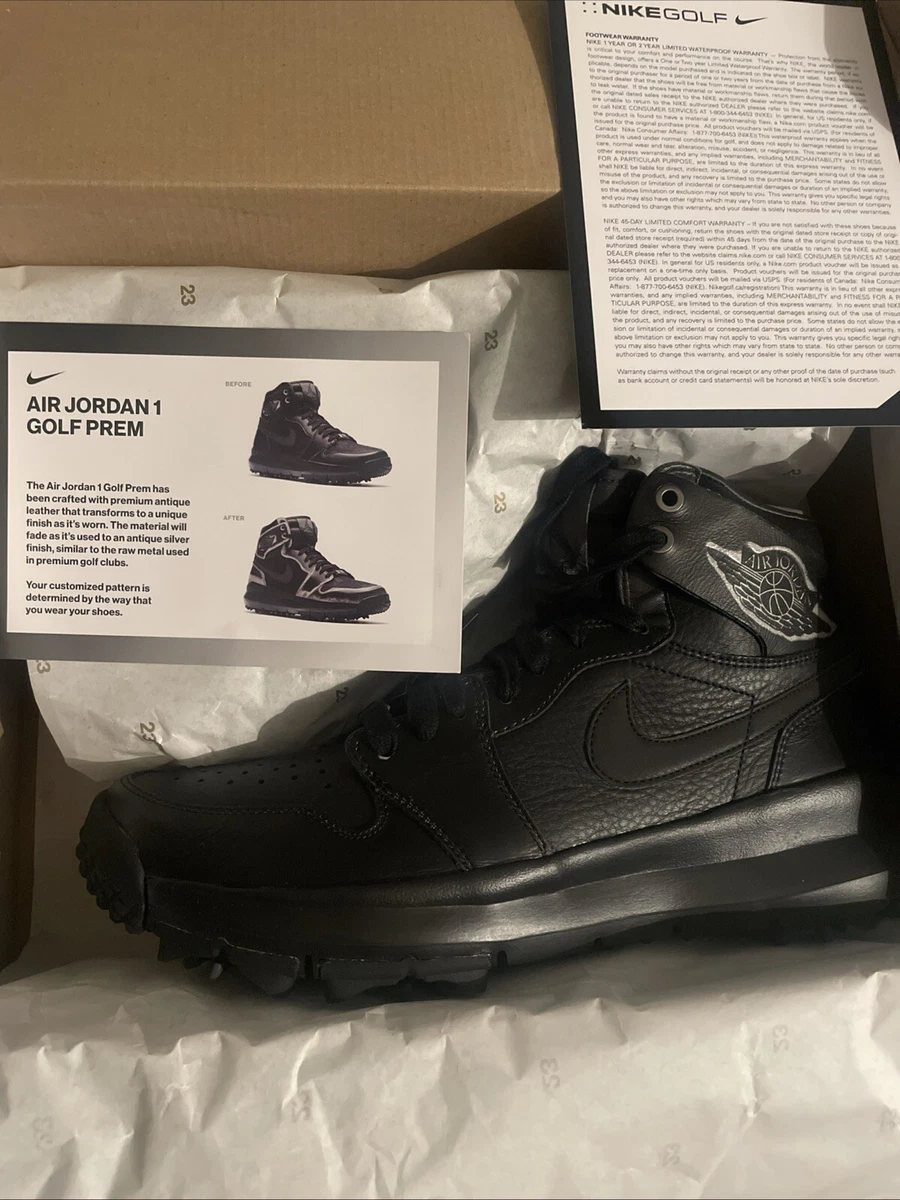 Las mejores ofertas en Jordan 1 Golf Premium Black | eBay