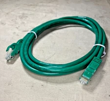 LOT OF 100 27172 CAT6 550MHZ SNAGLESS 7FT ETHERNET NETWORK PATCH CABLE GREEN