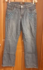 RF Jeans by Rafaella Rivets, Beads, Embroidery Misses Size 6P
