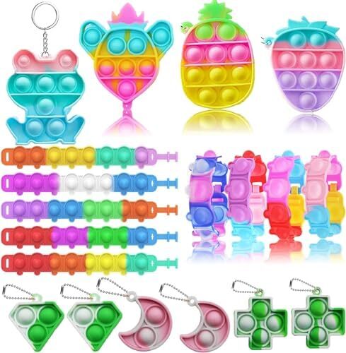 117 PCS Kids Party Favors – Fidget Toys, Prizes, Treasure Box, Pinata Filler - Picture 2 of 7
