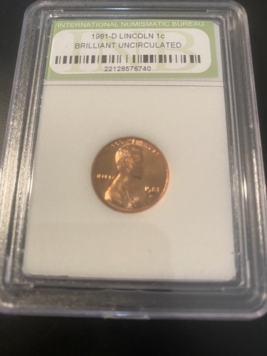 1981-D 1C RD Lincoln Cent - Picture 3 of 4