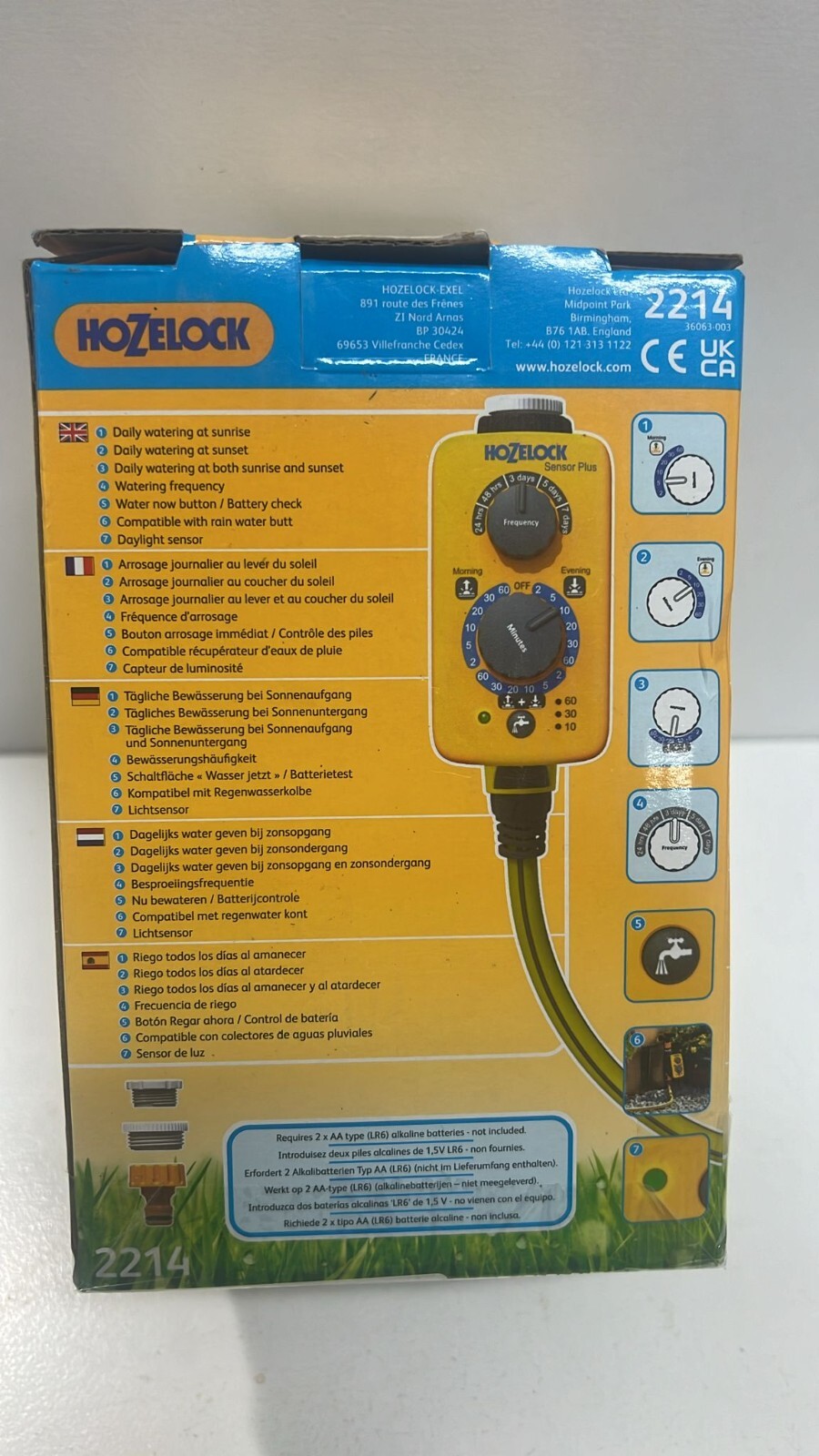 Hozelock 2214 Sensor Controller Plus Water Timer Electronic Auto Watering eBay