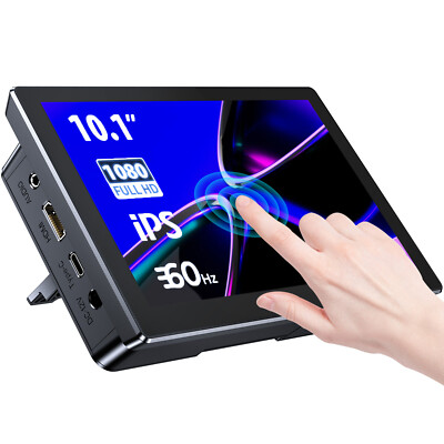 Touchscreen Monitor 10,1'' PC Monitor USB C Bildschirm for Raspberry Pi 4/3