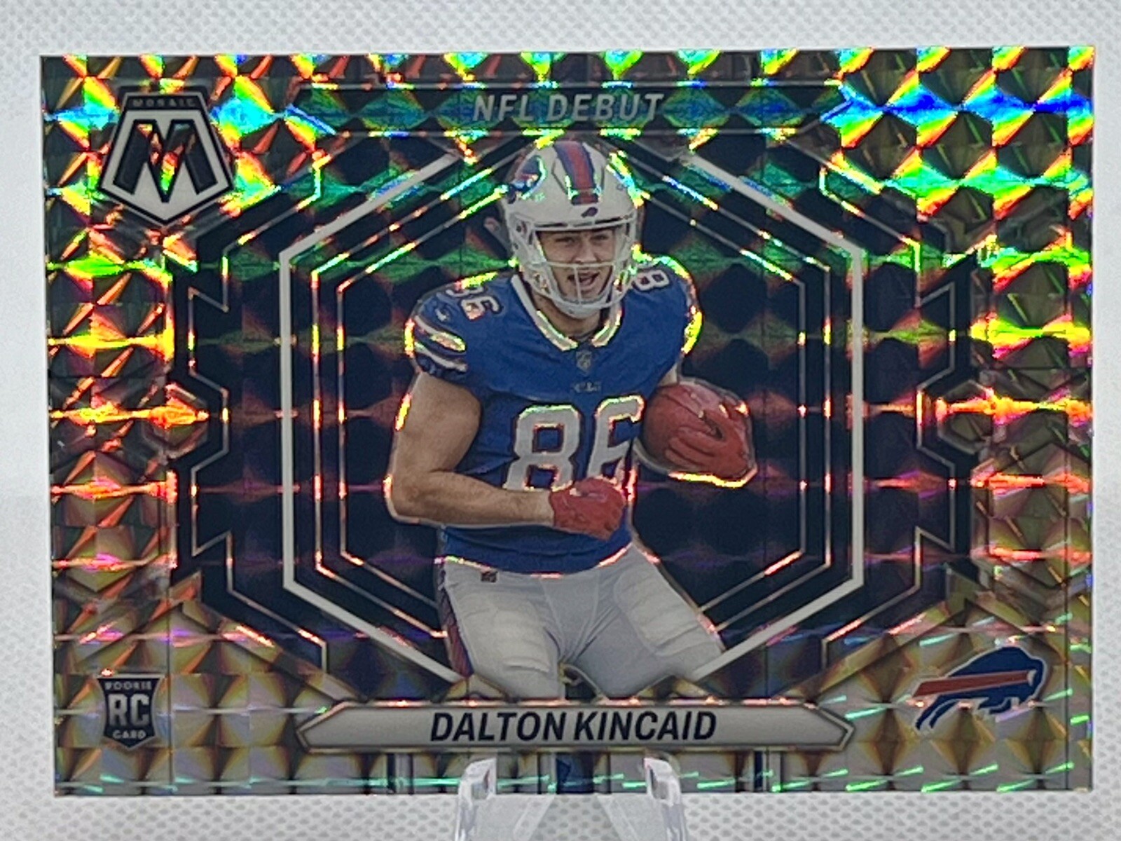 DALTON KINCAID RC 2023 Mosaic NFL Debut Silver Prizm #ND-20 Rookie Bills