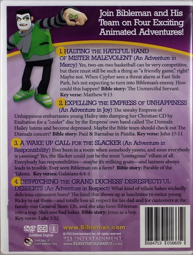Bibleman Halting The Hateful Hand Of Mister Malevolent NEW DVD Mercy Joy Respect - Picture 2 of 2