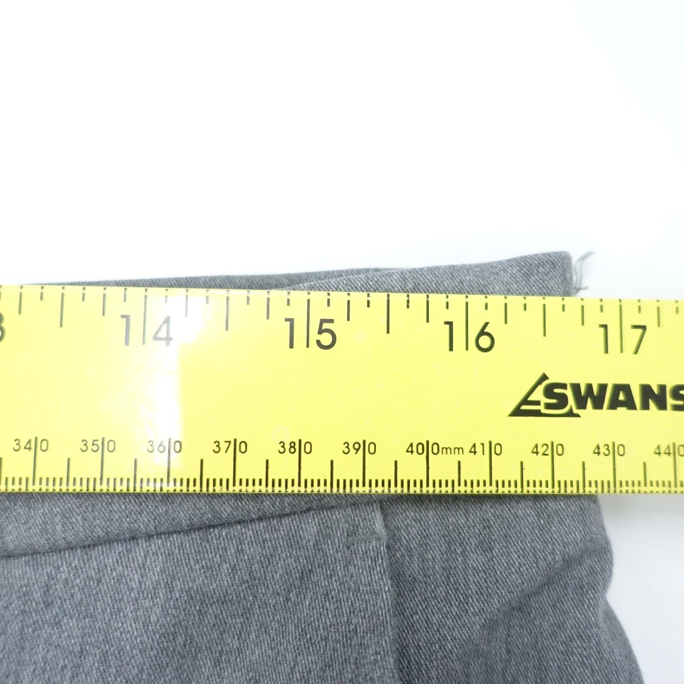 Pantalones chinos Croft & Barrow para hombre 32X30 gris calce clásico algodón recto cremallera mosca Foto 4 de 4