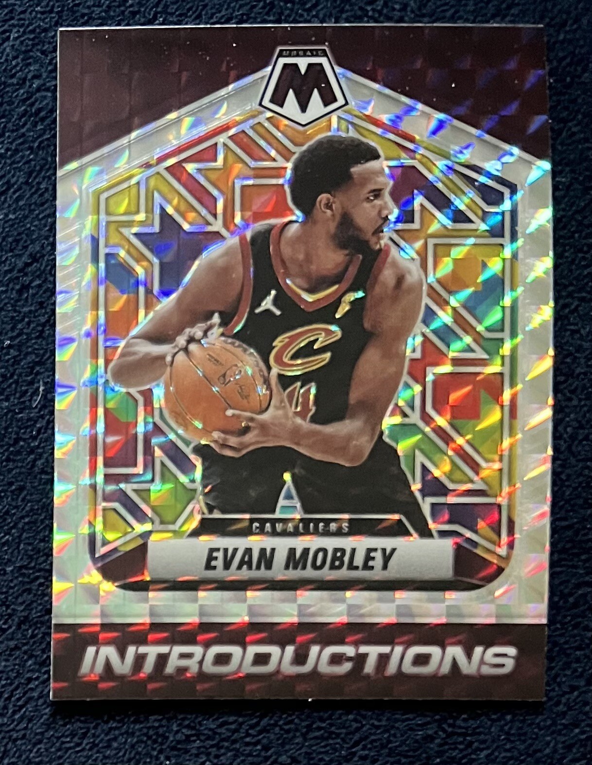 2021-22 Panini Prizm Evan Mobley Introductions Silver Prizm Mosaic RC #JR