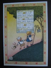 UNUSED vintage greeting card Mary Engelbreit ENCOURAGEMENT To Look Up  Not Down