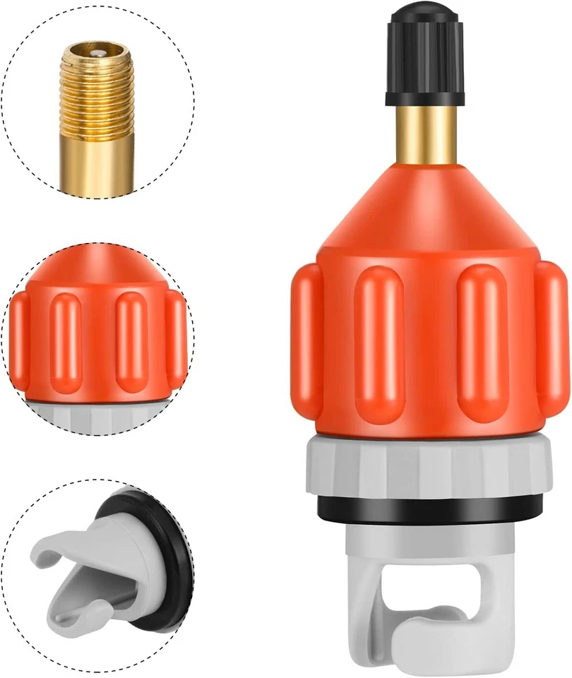 Kompressor Luftpumpe Adapter Für Schlauchboot Ventiladapter Sup Ventil Kanus PC - Bild 3 von 4