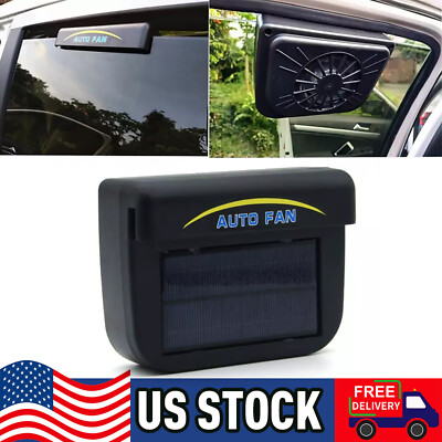 Solar Powered Car Air Vent Cool Fan Auto Cooler Ventilation System Exhaust Fan