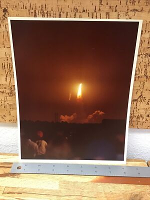 Shuttle Launch Rockwell Int. NASA 8x10'' Photo -ORIGINAL- LL4.21