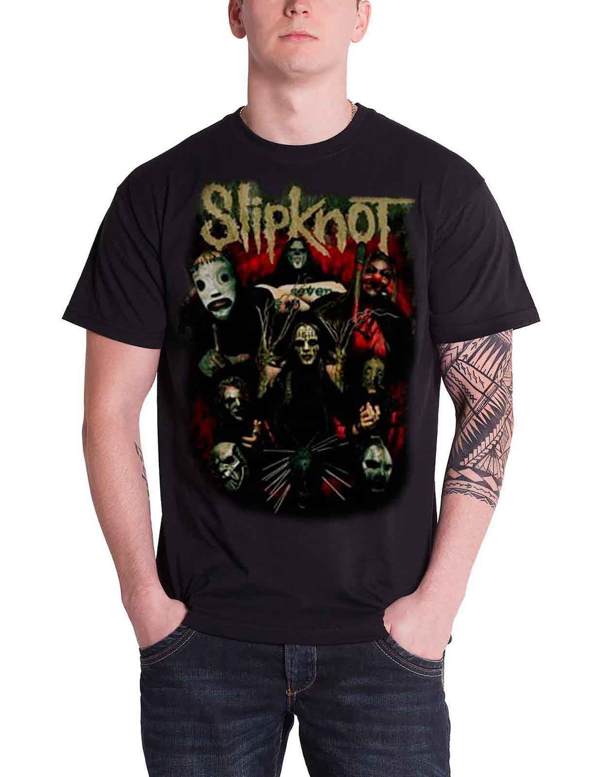 Official Slipknot Come Play Dying Band Logo Mens Black T-Shirt