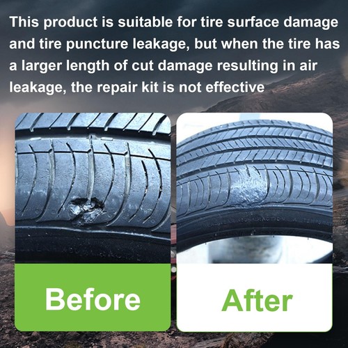 120ml Tire Repair Glue 20pcs Tire Repair Rubber Nails for Sidewall Bonding or... - Picture 2 of 7