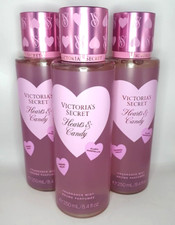 VICTORIA'S SECRET HEARTS  CANDY BODY MIST 8.4 FL OZ SET OF 3 