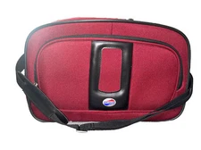 American Tourister Shoulder Carry On Vinyl Bag Luggage Travel Red W/ Adj Strap