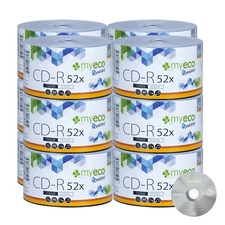 600 Pack MyEco CD-R CDR 52X 700MB 80Min Economy Logo Blank Recordable Media Disc