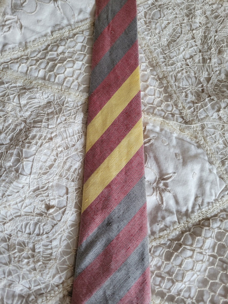 【レア】 DRIES VAN NOTEN Stripe Narrow TIE Dries Van Noten Abstract Stripe Silk Jacquard Tie | Liberty