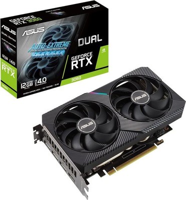 ASUS GeForce RTX 3060 12GB Dual OC V2 LHR GDDR6 DUAL-RTX3060-O12G-V2