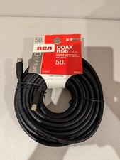 RCA 50 FT Coax RG6 Cable Cord Audio/Video TV NEW analog Digital