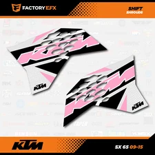 Pink Shift Racing Shroud Graphics Kit fits 09-15 KTM 65sx 65 sx Decal mx