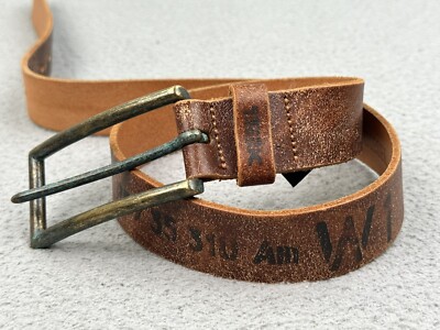 men's diesel brown leather belt