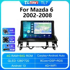 For Mazda 6 2002-2008 Android CarPlay Car Radio GPS Navigation Multimedia Player