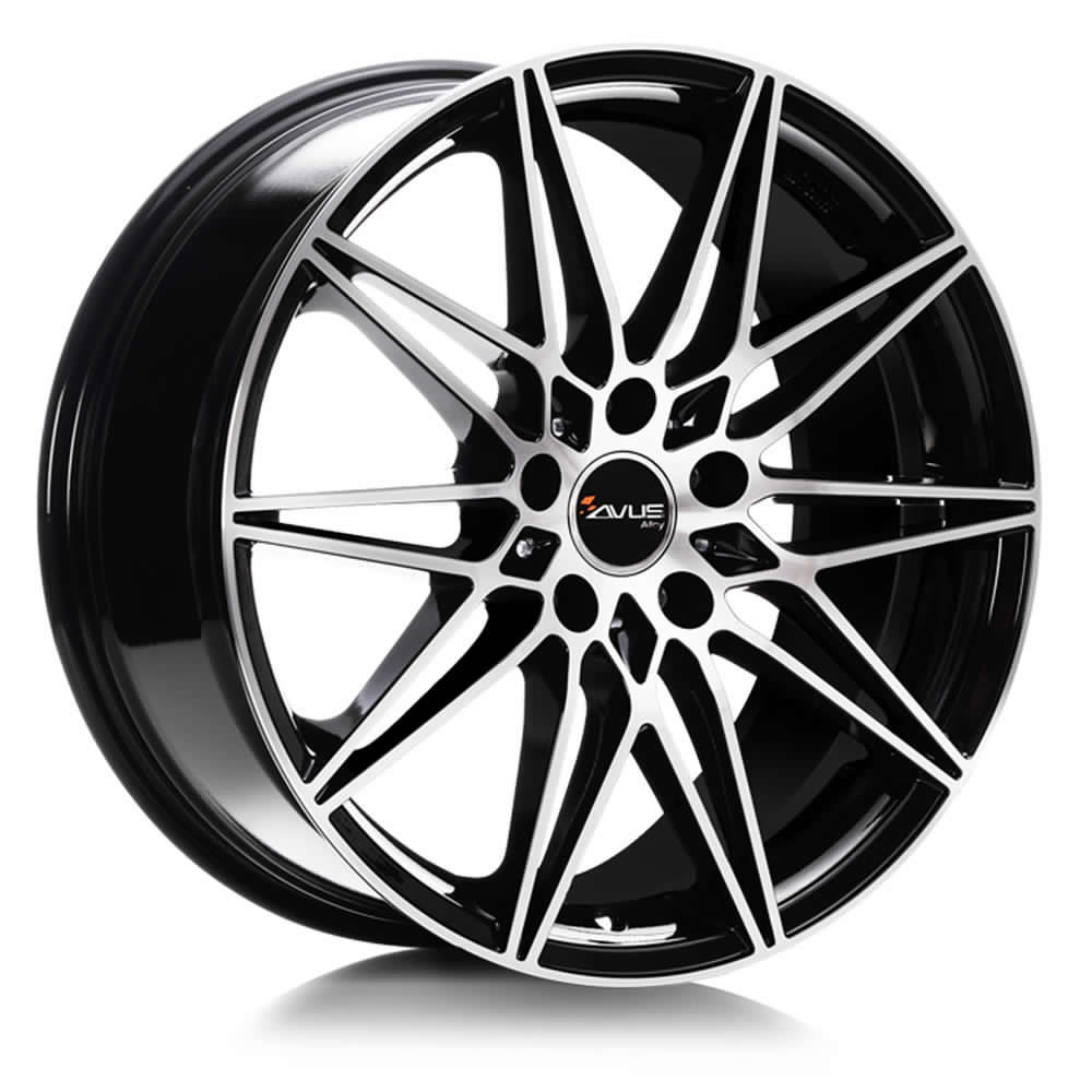 UN CERCHIO IN LEGA AC-MB5 20x8,5 5x120 Et.33 Cb.72,6 BLACK POLISHED