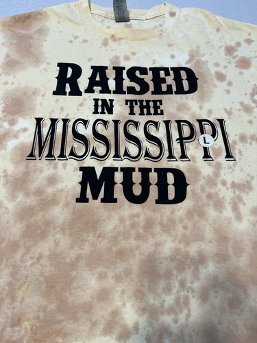 Cravatta Raised In The Mississippi Mud L Gilden tinta argilla fiume Chickasawhay - Foto 2 di 7