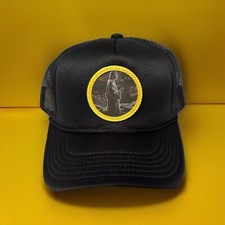 Jesus Trucker Hat - Black Hat -Yves Versac Custom Gold Frame - Brand New - Cap