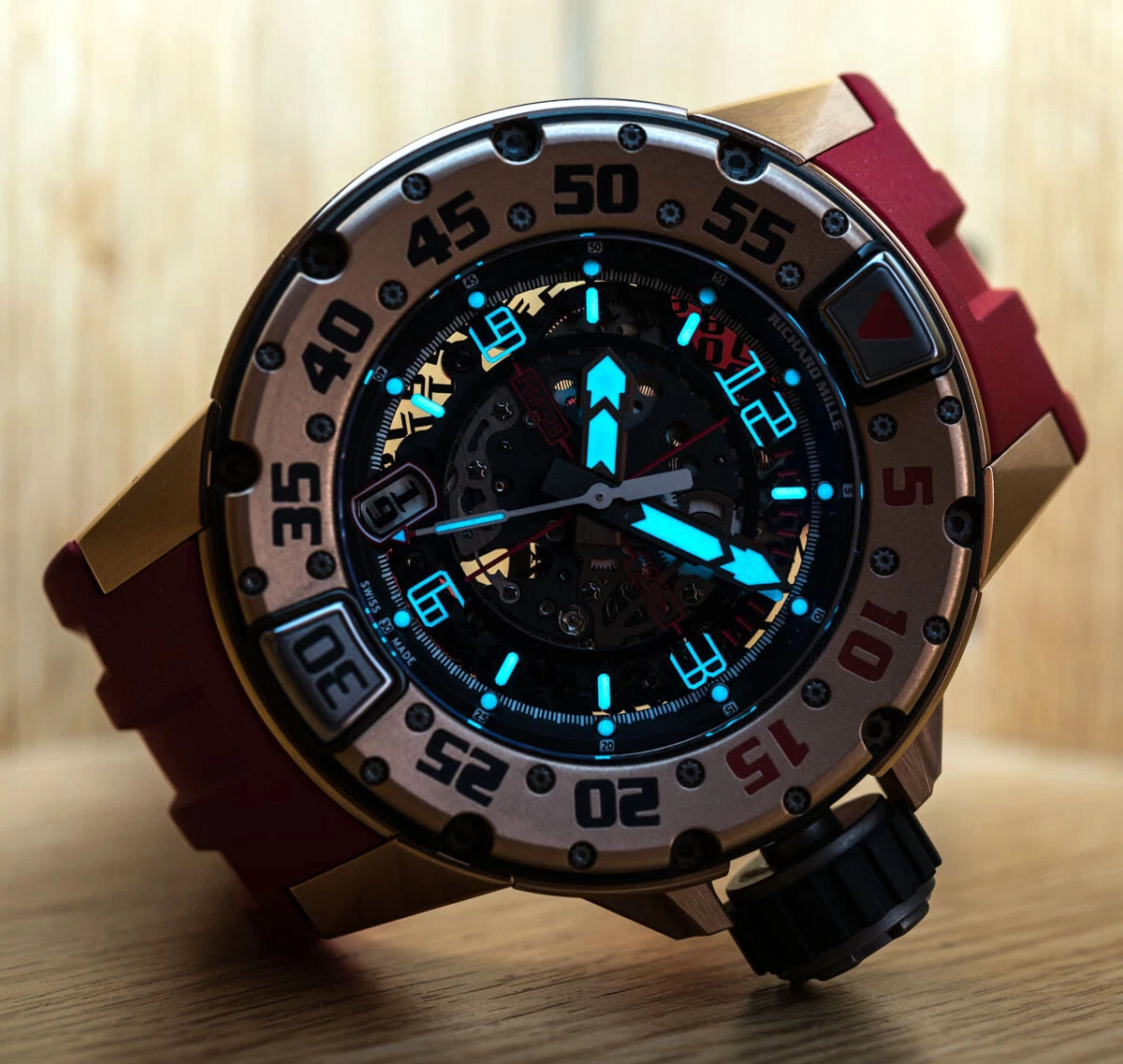 Richard Mille RM028 18kt Rose Gold with an Exceptional Tripartite