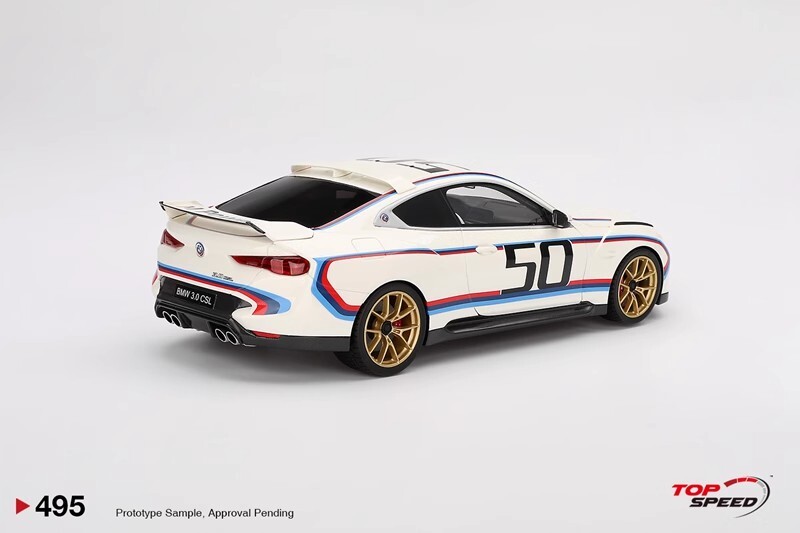 新品 1/18 BMW M4 3.0 CSL 「Top Speedシリーズ」 Topspeed 1:18 BMW M4 3.0 CSL Simulation Resin Car Model On sale in