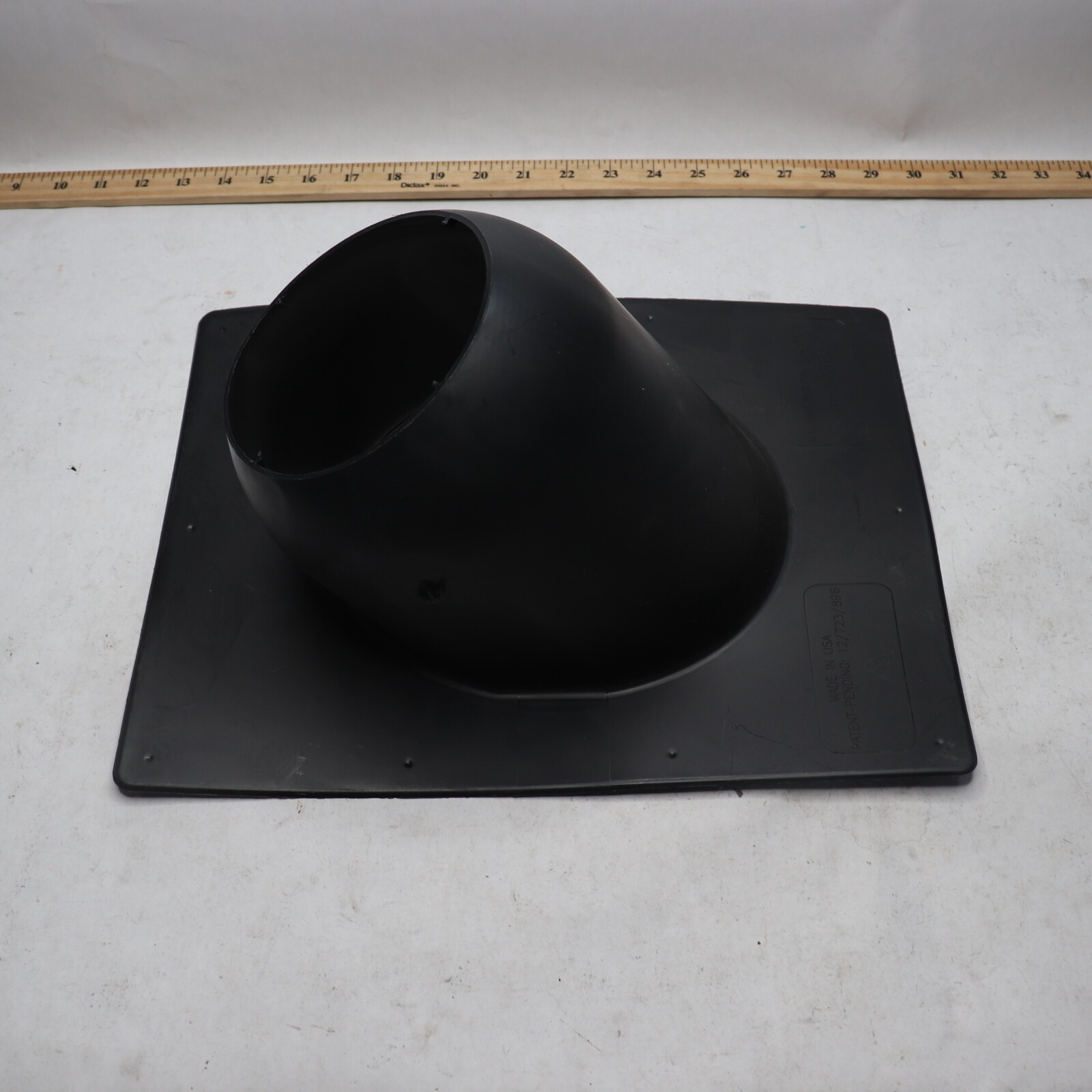 Manning Thermoplastic Vent Pipe Roof Flashing 4" ID BK4N eBay