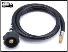 GasSaf 4 FT RV Propane Hose, Propane Pigtail Connector Hose QCC1 Connector- Acme