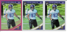 2018 Donruss Optic Tyler Conklin Rookie 3 Card Lot With 1 Pink Prizm NM
