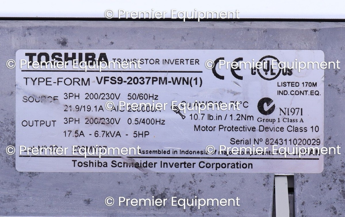 NEW TOSHIBA VF-S9 VFS9-2037PM-WN (1) COMPACT INVERTER DRIVE | eBay