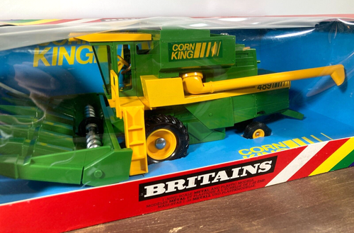 Britains CORN KING 4891 Combine Harvester MAIZE HEAD # 9576 NOB Tractor 1980 - Picture 4 of 15