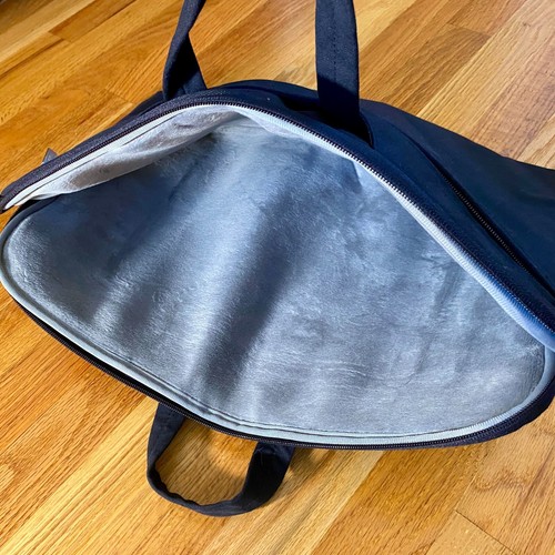Large 17.3in laptop sleeve w/ zipper, padded, plush, handles; up to 17in laptop! - Afbeelding 4 van 5