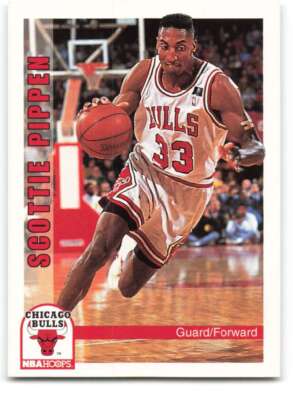 1992-93 Hoops #34 Scottie Pippen Chicago Bulls Basketball Card NM