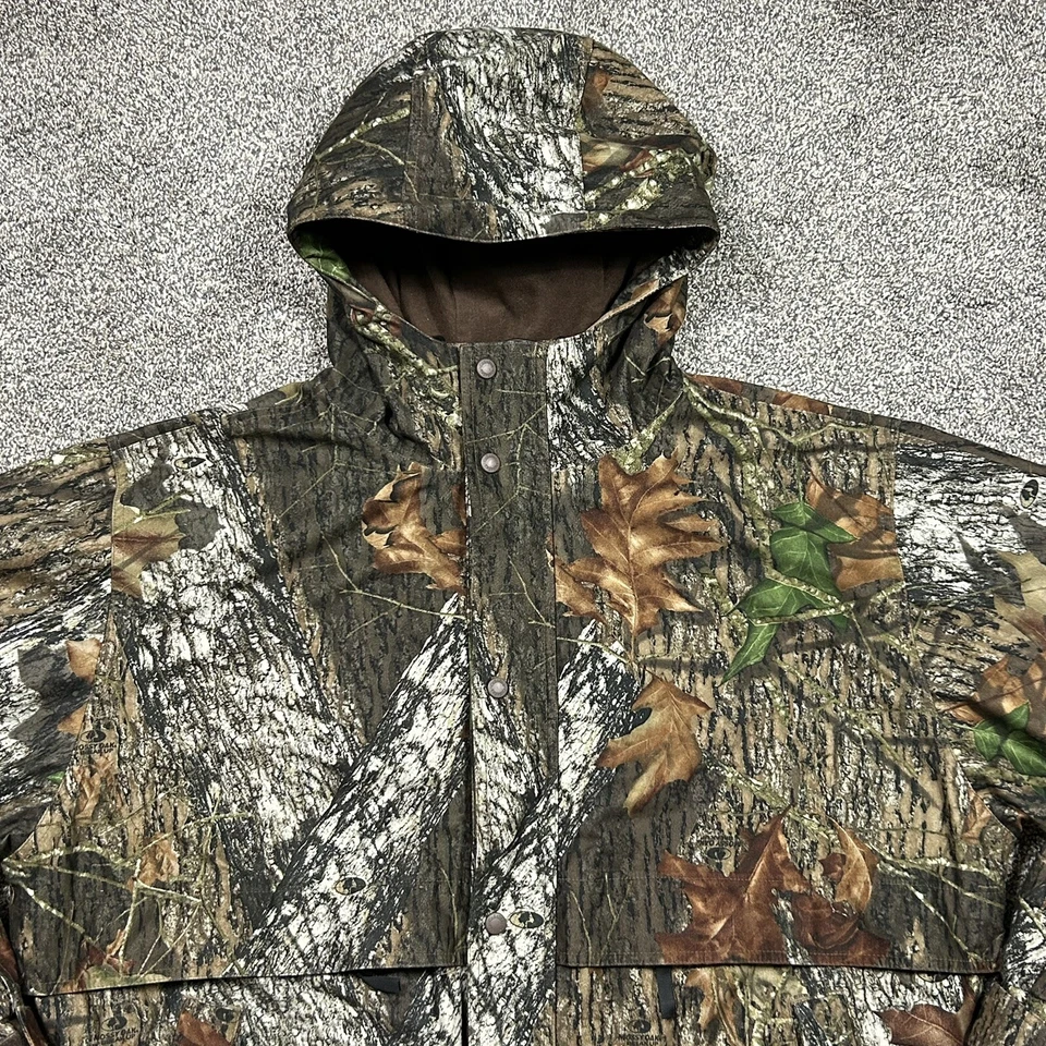 Cabelas Gore Tex Jacket Mossy Oak Break Up Camo Mens 2XL Regular Hunting Hooded - Image 3 of 4