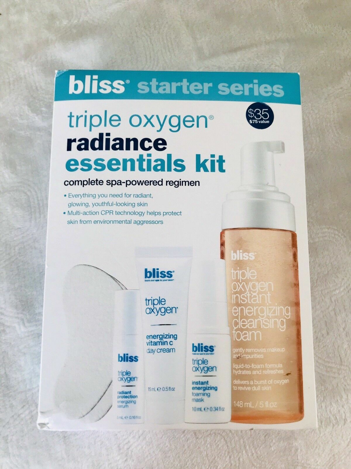 bliss triple oxygen face wash