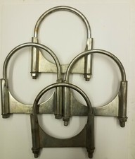 4 Pack 4" Guillotine Style Muffler Clamps Made In the USA!