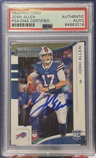 2018 Panini Rookies & Stars 💥Autographed #105 Josh Allen Rookie Card (PSA/DNA)