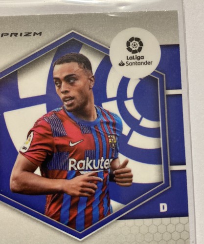 2021-22 Panini Mosaic La Liga Soccer - Sergino Dest - FC Barcelona Red Prizm #50 - Picture 8 of 10