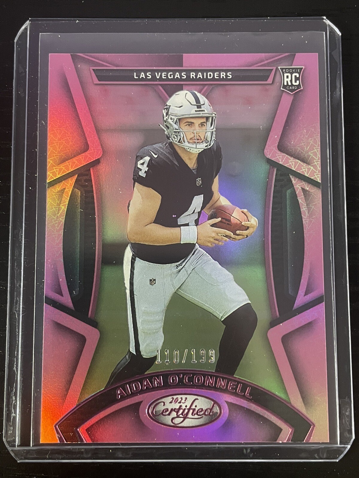 2023 Panini Certified Aidan O’Connell RC Rookie Pink Parallel /199 Raiders #125