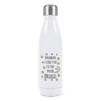 GroßVater I Love You To The Moon Und RüCken Doppelwand Wasserflasche Lustig