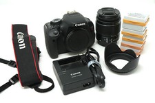 Canon EOS Rebel T3i 18.oMP DSLR Camera, EF-S 18-55mm Lens, Batteries, Charger