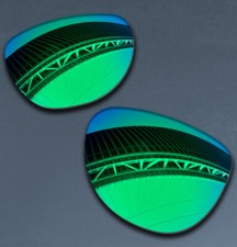 Green POLARIZED Replacement Lenses for Oakley Frogskins XS OJ9006 Sunglasses