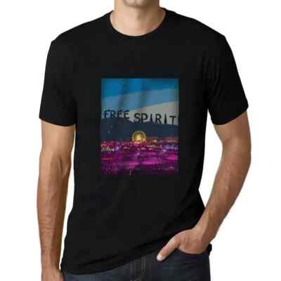 ULTRABASIC Herren T-Shirt Musikfest Freier Geist Music Fest Free