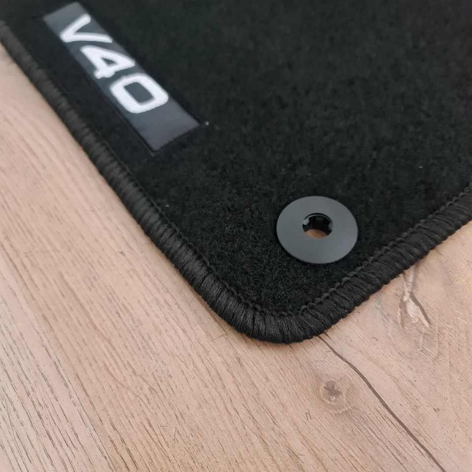 Alfombrillas delanteras de terciopelo para dos coches para Volvo V40 2013-2019 revestimientos de alfombras impermeables Foto 4 de 4