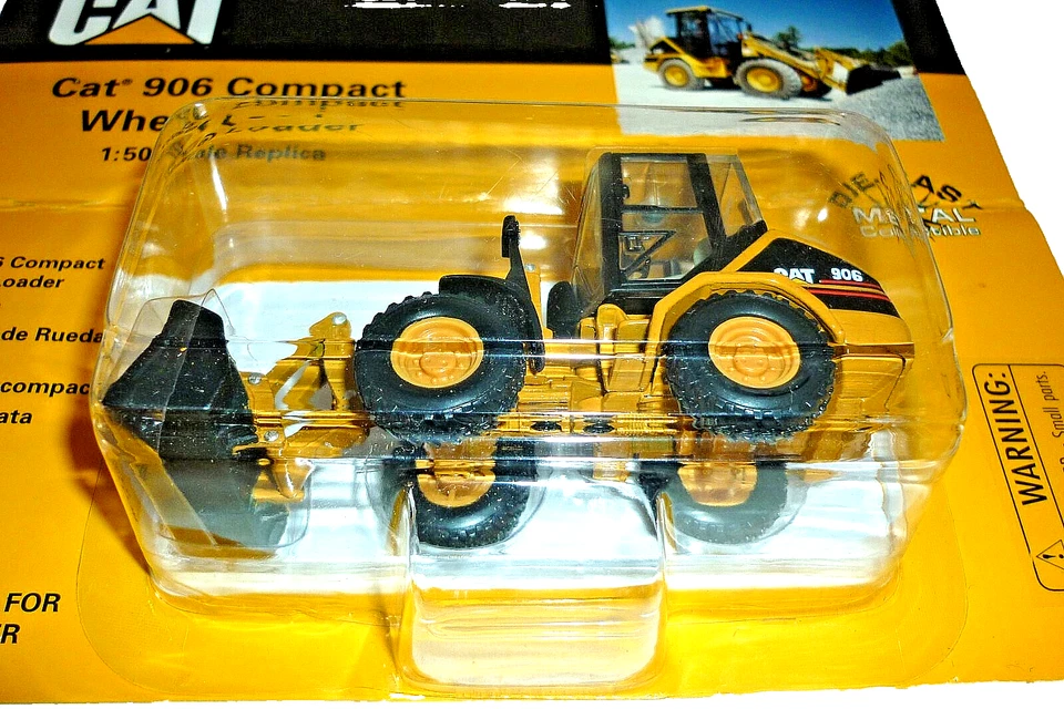 Norscot Metallmodell Radlader Caterpillar Cat 906 Compact 1:50 OVP Excavator - Bild 2 von 2
